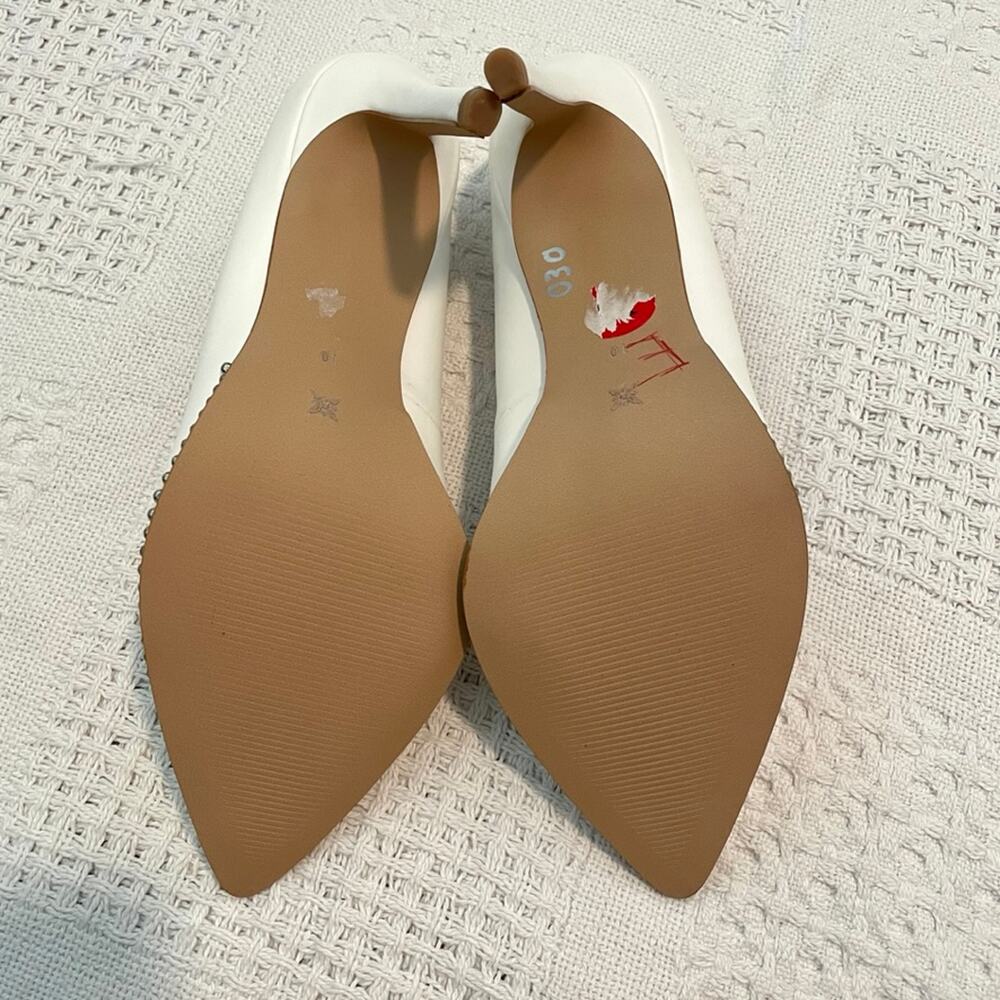 BCBGeneration White Heels with Studded Detail - Picture 6 of 11